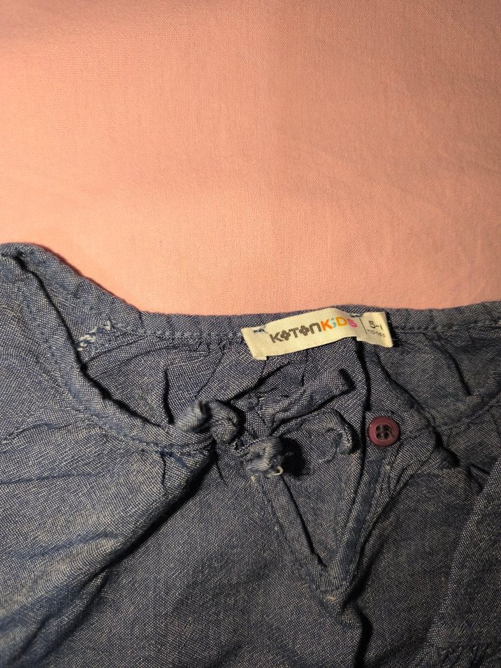 Nakışlı Gri Kız Elbise - Görsel 3