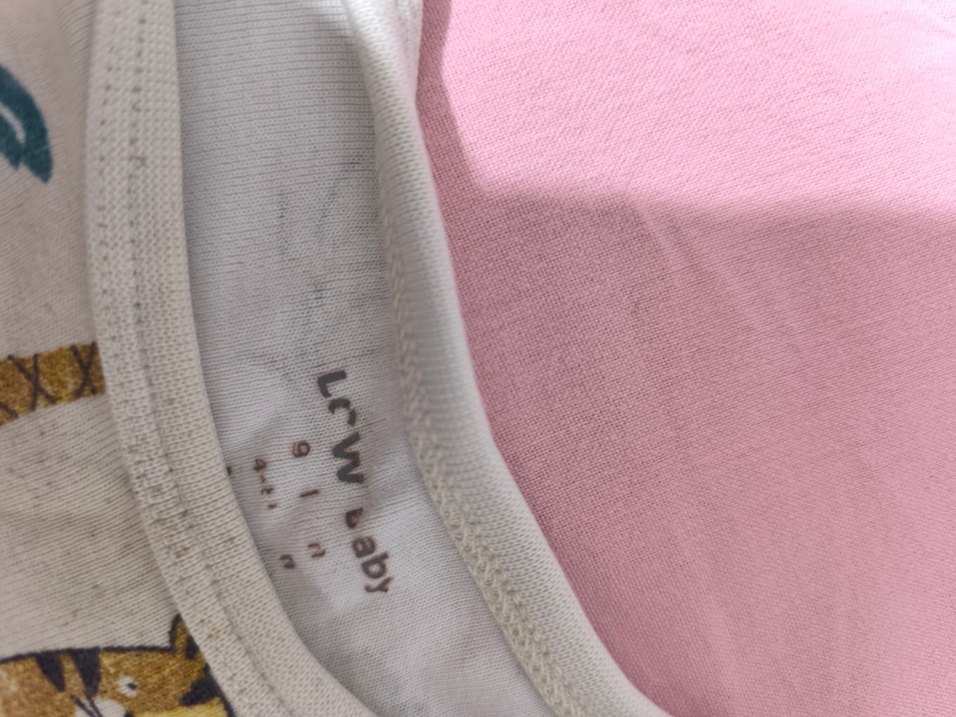 Beyaz Baskılı Uzun Kollu Bebek Body - Görsel 2