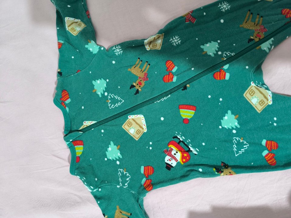 Renkli Baskılı Erkek Çocuk Fermuarlı Pijama - Görsel 2