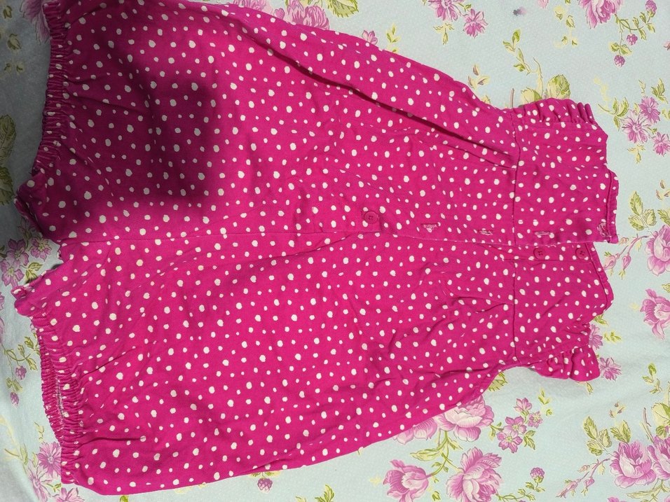 Puantiyeli Pembe Bebek Tulum - Görsel 3