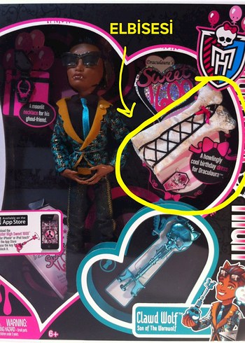  Beden Renk Monster High Draculaura repro