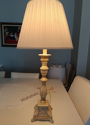 Zara home gümüş renk abajur