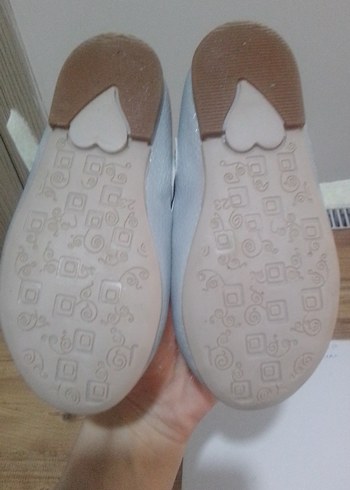 Beyaz Kürklü Kız Çocuk Babet Ayakkabı - Görsel 2