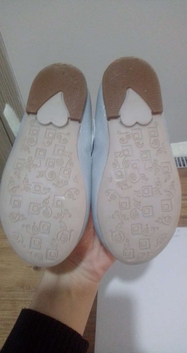 Beyaz Kürklü Kız Çocuk Babet Ayakkabı - Görsel 2