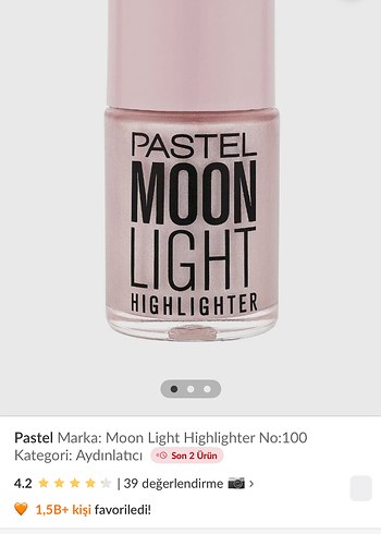 Pastel Pastel Moon Light Aydınlatıcı