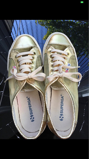 Superga Superga gold rengi ayakkabı 