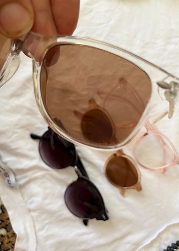 Bej Transparan Bohem Gözlükler - Görsel 5