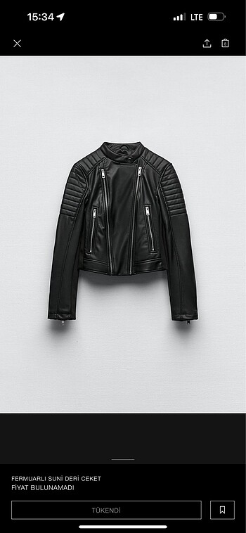 Zara biker ceket
