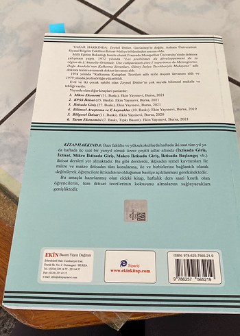 İktisat - Prof. Dr. Zeynel Dinler, 13. Baskı - Görsel 3