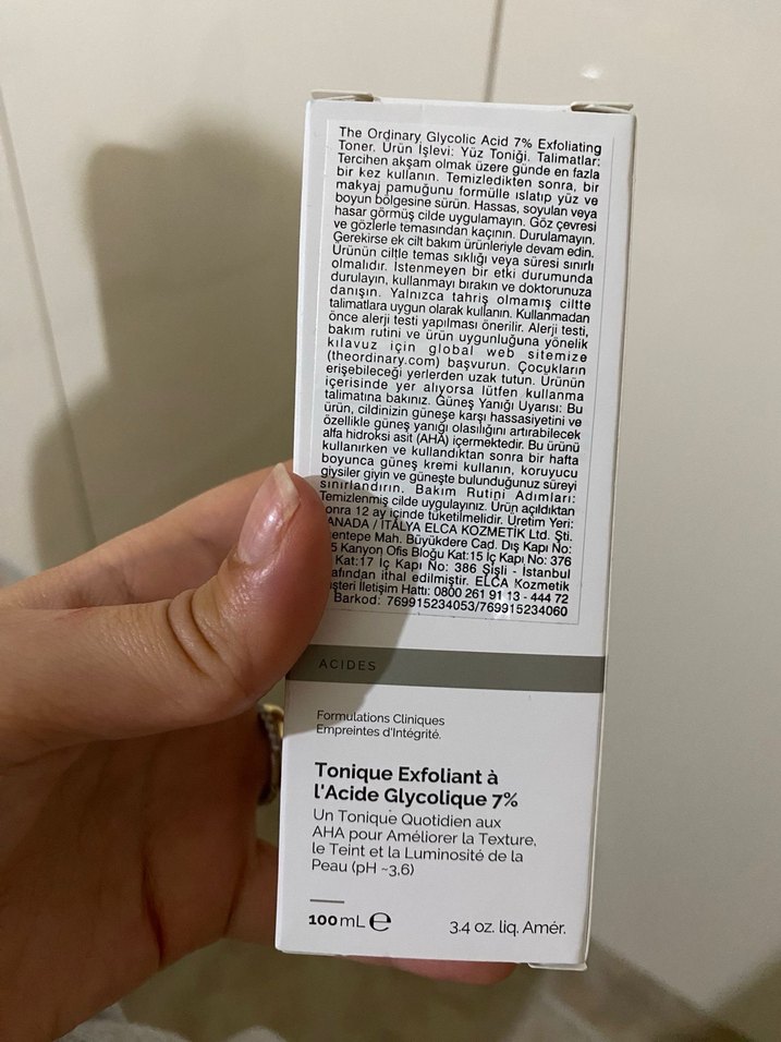 The Ordinary Glikolik Asit %7 Peeling Toneri 100ml - Görsel 3