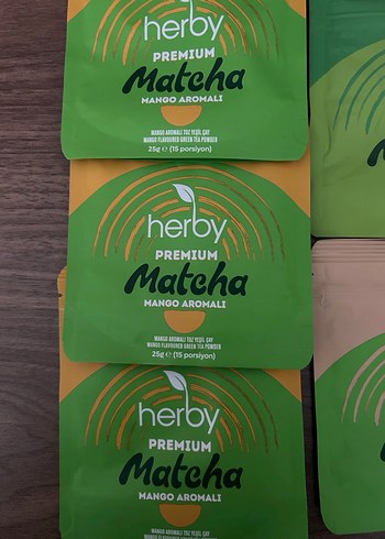 Parlak Yeşil Matcha Tozu - Mango & Antep Fıstığı Aromalı - Görsel 3