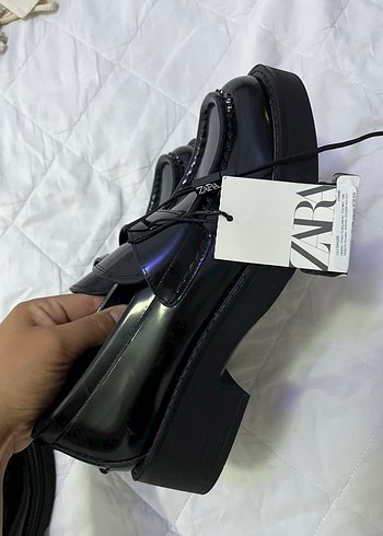 Zara makosen Siyah Tokalı Loafer Ayakkabı - Görsel 2