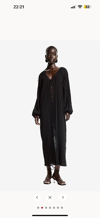 H&M H&M keten elbise