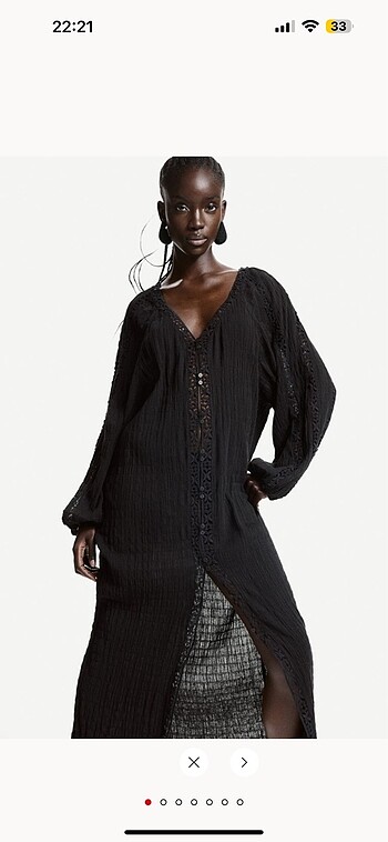 H&M keten elbise