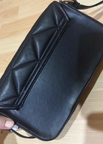 Beden siyah Renk Zincir Detaylı Siyah Deri Kadın Çanta