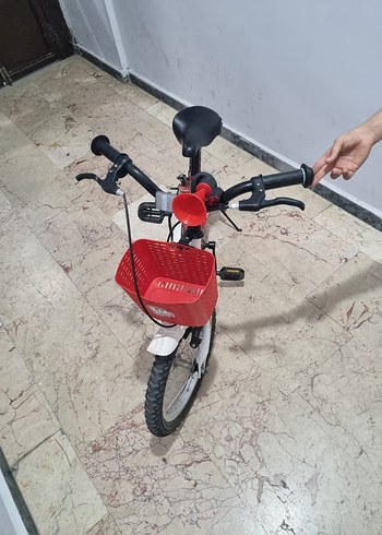 Beden Kırmızı Çocuk Bisikleti Sepetli