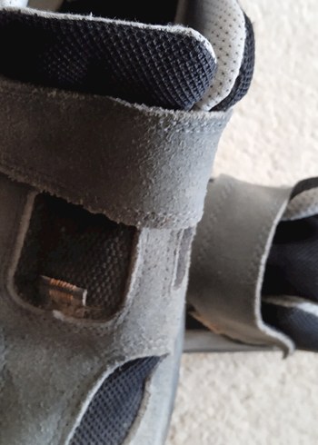 Gri Erkek Outdoor Ayakkabı Cırt Cırtlı - Görsel 5