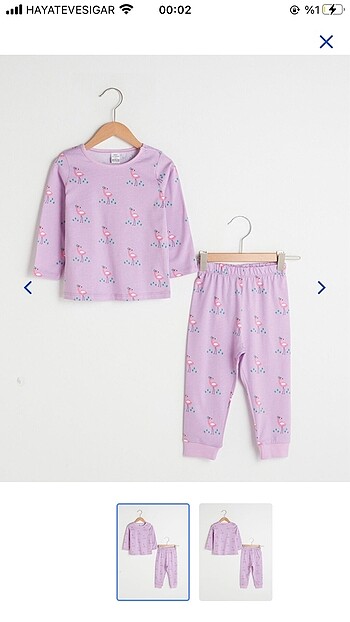 Lcw kız bebek pijama takımı