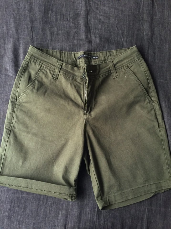 vintage haki şort - Görsel 2