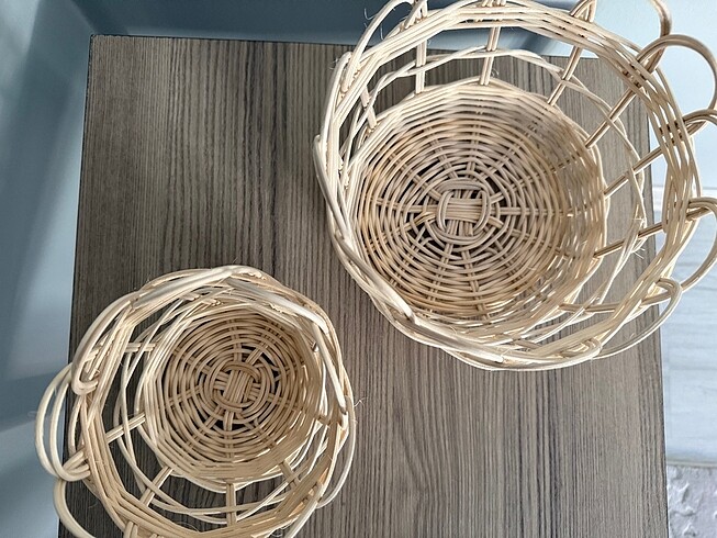 Diğer Rattan bambu sepet 2?li