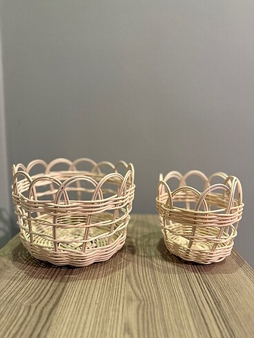 Rattan bambu sepet 2?li