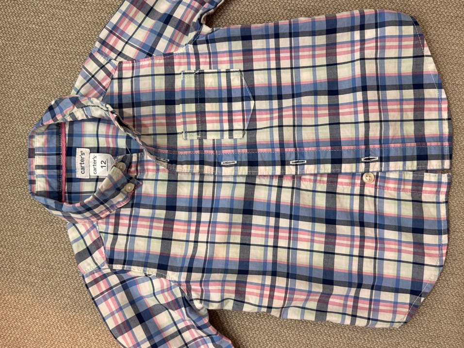 Düğmeli Çok Renkli Erkek Bebek Gömlek - Görsel 5