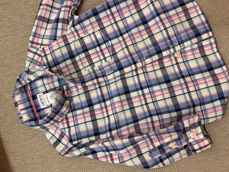 Düğmeli Çok Renkli Erkek Bebek Gömlek - Görsel 4