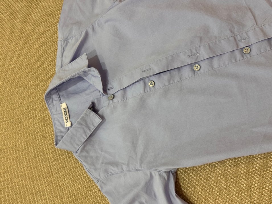 Düğmeli Mavi BebekGömlek - Görsel 2