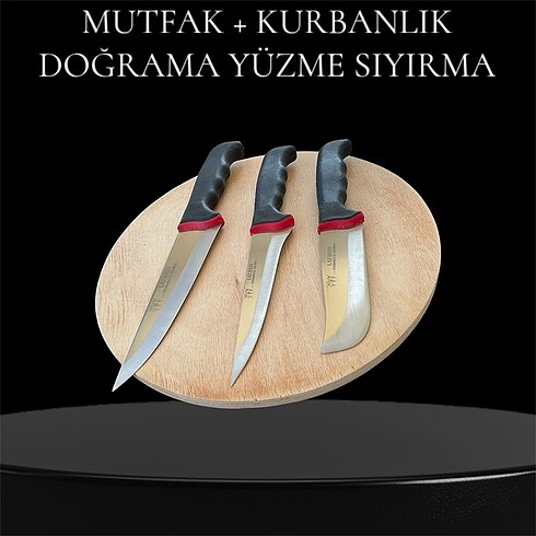 Diğer SÜRMENE LAZDAYI 3?LÜ BIÇAK SETİ