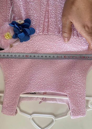 Pembe Kolsuz Kız Çocuk Elbise - Görsel 3