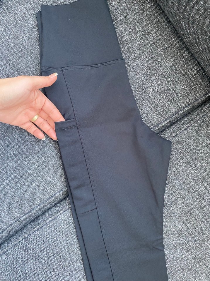 Gri Spor Kadın Tayt - Midi Boy - Görsel 3