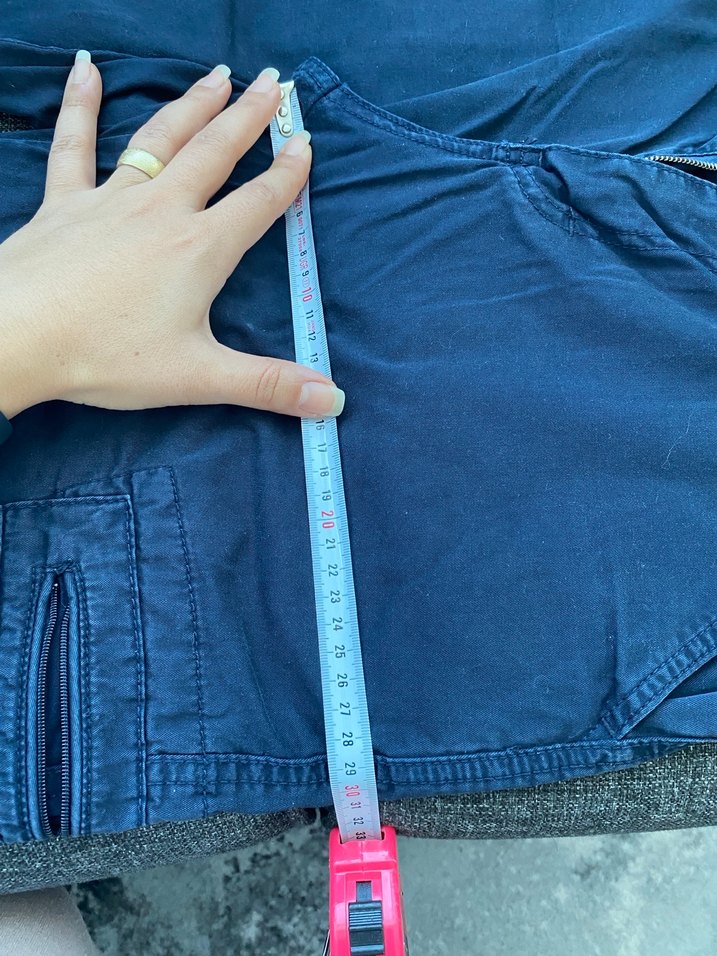 Fermuarlı Denim erkek şort - Görsel 2