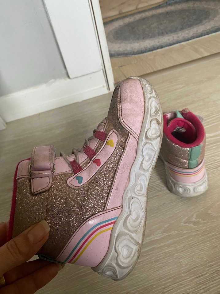 Kızlar için Pembe Bağcıksız Botlar - Görsel 3