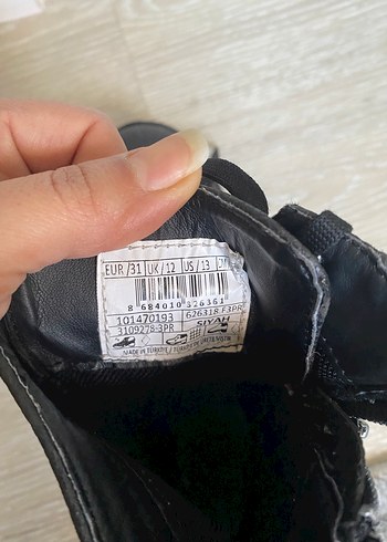 Siyah Yılan Desenli çocuk Bot - Görsel 2