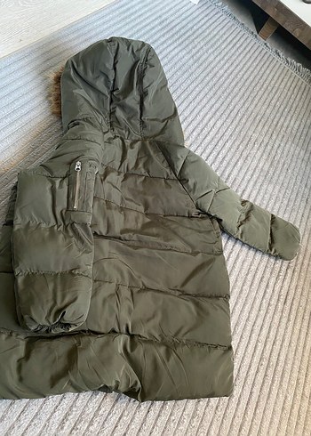 Kürklü Kapüşonlu Kadın Kışlık Mont - Görsel 3