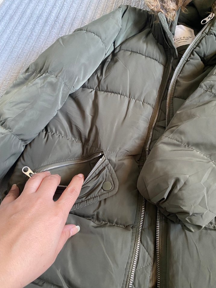 Kürklü Kapüşonlu Kadın Kışlık Mont - Görsel 5