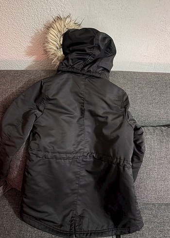 Kürklü kız çocuk mont - Görsel 4