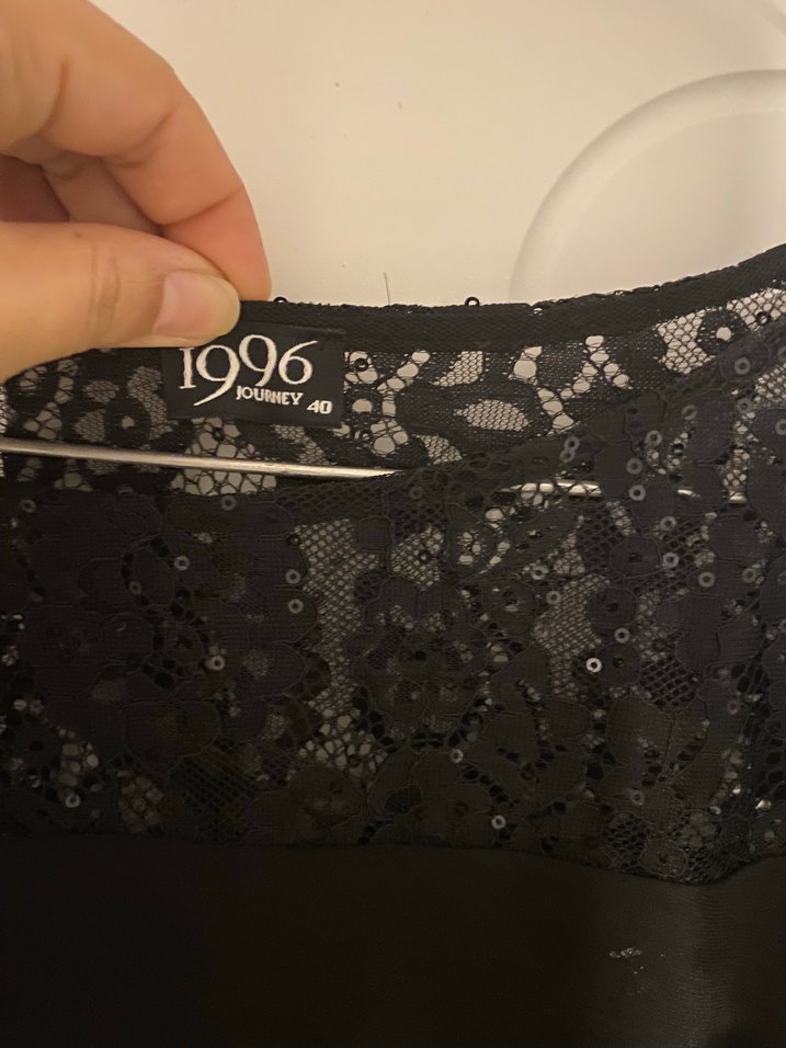 Drapeli Siyah Midi Gotik Elbise - Görsel 2