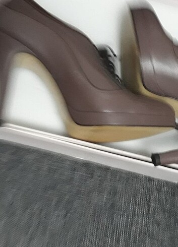 38 Beden kahverengi Renk Step Kahverengi Bağcıklı Ayakkabı 