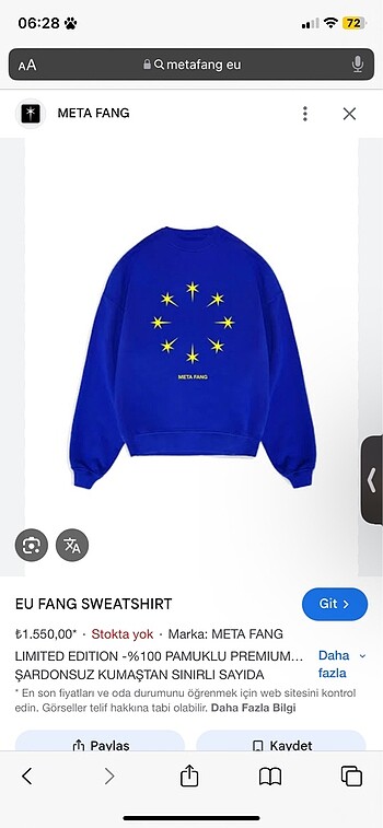 METAFANG EU SWEAT