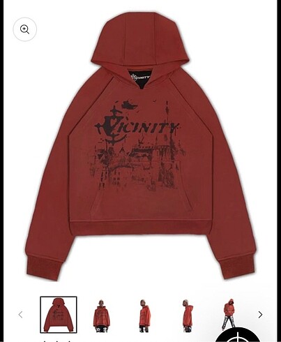 xs Beden turuncu Renk Vicinity hoodie