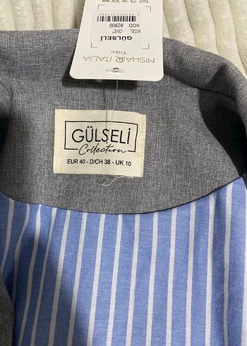 Gri Kadın Midi Ofis Blazeri - Görsel 2