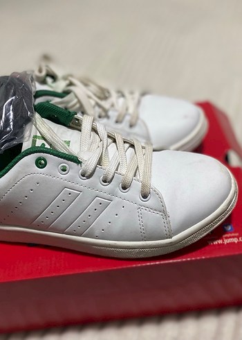 Beyaz Kadın Spor Ayakkabı Stiletto Topuklu - Görsel 2