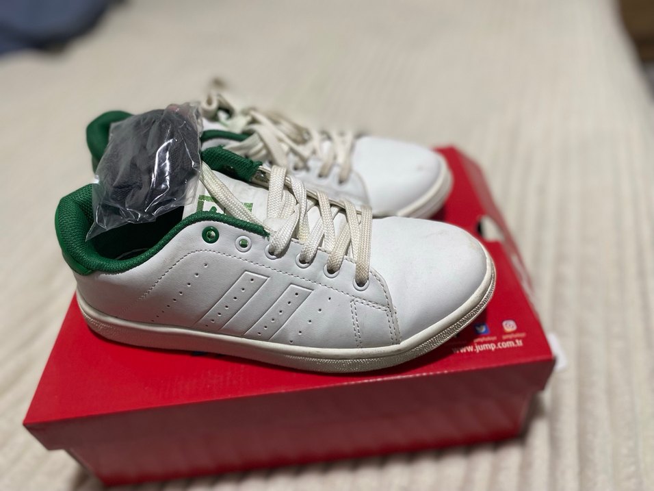 Beyaz Kadın Spor Ayakkabı Stiletto Topuklu - Görsel 2