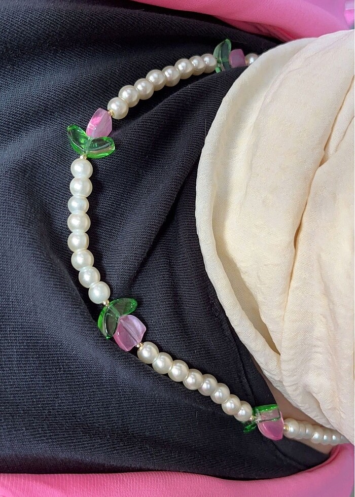 Çiçek kolye - Görsel 2