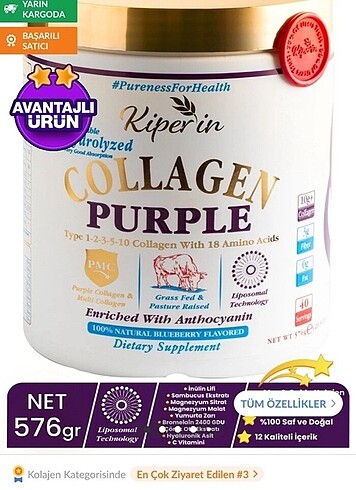Collagen purple
