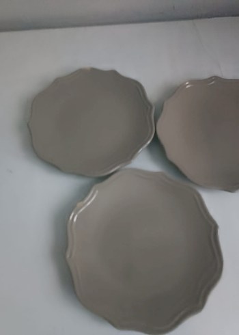 Bej Renkli Düz Tabak Seti - Görsel 2