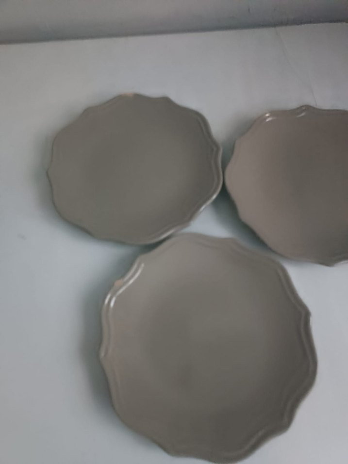 Bej Renkli Düz Tabak Seti - Görsel 2