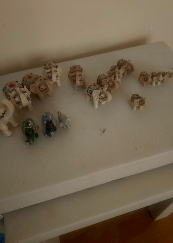 Camel Renkli Küçük Fil Figürinleri Seti - Görsel 2