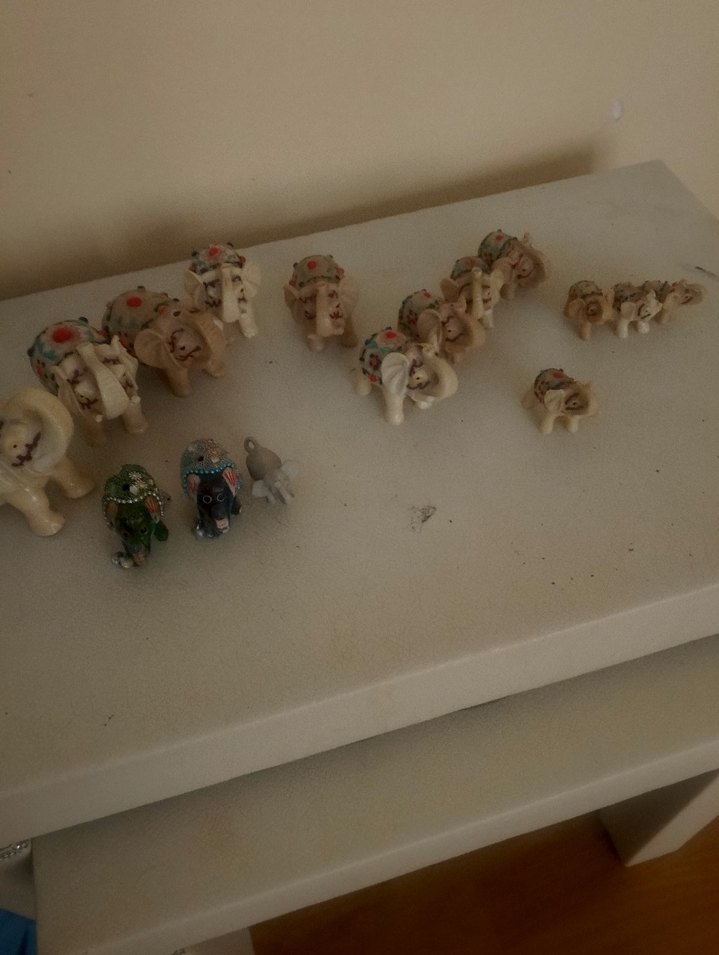 Camel Renkli Küçük Fil Figürinleri Seti - Görsel 2